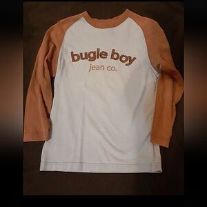 Bugle Boy Kids' Light Blue and Brown Long Sleeve Shirt